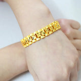 Brass Gold-plated Car Flower Bracelet Men Women Creative Personality Jewelry