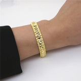 Brass Gold-plated Car Flower Bracelet Men Women Creative Personality Jewelry