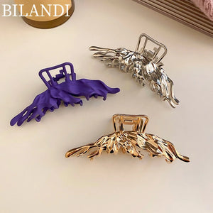Purple Geometric Barrette Hairclip for Women Girls