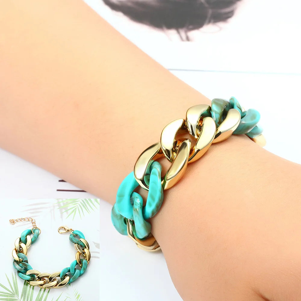 Vintage Beaded Bracelet Leopard Print Bangle Jewelry Women