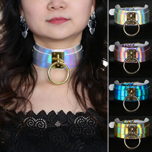 Harajuku Style Street Nightclub Laser Necklace Collar