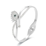 Zircon Inlaid Titanium Steel Bracelet Women's Jewelry