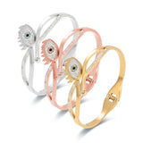 Zircon Inlaid Titanium Steel Bracelet Women's Jewelry