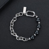 8mm Stainless Steel Freshwater Pearl Bracelet for Women