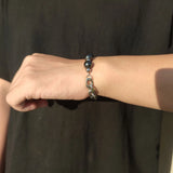 8mm Stainless Steel Freshwater Pearl Bracelet for Women