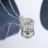 Moissanite Pendant for Women Diamond Necklace S925 Sterling Silver