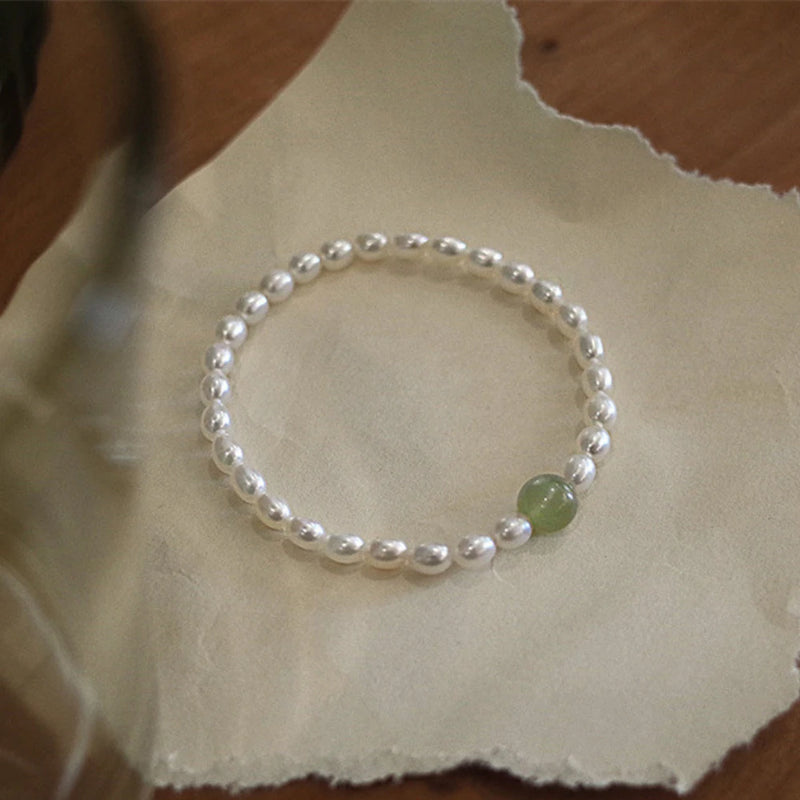 Natural Cultured Pearl Bracelet Lady's Gift Birthday Party Gift