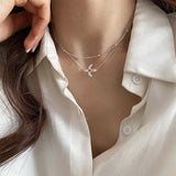 925 Silver Choker Necklace Zircon Women's Fine Jewelry