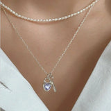 925 Silver Choker Necklace Zircon Women's Fine Jewelry