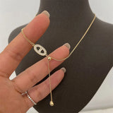 925 Silver Choker Necklace Zircon Women's Fine Jewelry