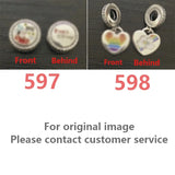 S925 Sterling Silver 1992 Heart Bead Pendant - DIY Memorial Jewelry Gift