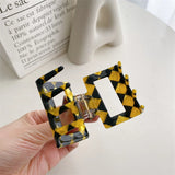Colourful Grid Hairpins Accessories For Women Girls Sweet Hair Clips