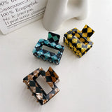 Colourful Grid Hairpins Accessories For Women Girls Sweet Hair Clips