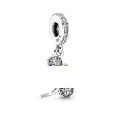 925 Sterling Silver Rabbit Pendant Magic Book Cat Hairband Charm