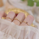 Zircon Love Heart Ring Sets for Women Jewelry Gift