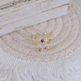 Zircon Love Heart Ring Sets for Women Jewelry Gift