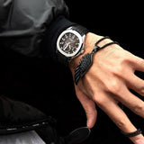 Feather Arrow Pendant Necklace Men Stainless Steel Box Chain