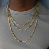 Punk Silver Long Necklace Men Hip Hop Streetwear Jewelry