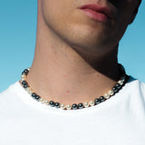 Men's Hematite Beaded Necklace Jewelry Gift
