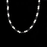 Men's Hematite Beaded Necklace Jewelry Gift