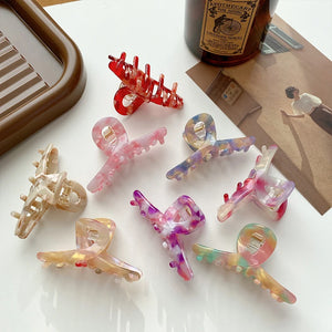 Colourful Hairpins Headwear Acetate Sweet Hair Clip For Women Girls