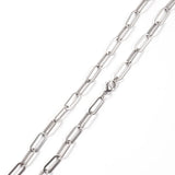 Stainless Steel Chain Necklace Men 7mm Classic Width Jewelry Gift