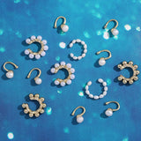 Colorful Crystal Ear Clips for Women Boho Party