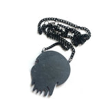 Purple Skull Pendants Halloween Necklace for Women Girls Party Gift Jewelry