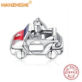 925 Sterling Silver Sports Car Convertible Charm Bead