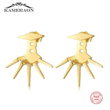 Spike Stud Earrings Sterling Silver S925 Jewelry Punk Style Party