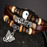 Stainless Steel Baby Elephant Multi-layer Bracelet