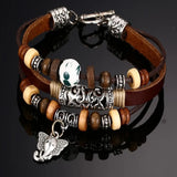 Stainless Steel Baby Elephant Multi-layer Bracelet
