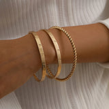 Stainless Steel Open Bracelets 14K for Women Wholesale