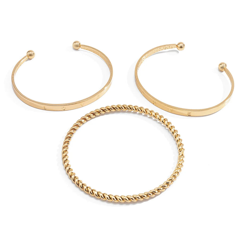 Stainless Steel Open Bracelets 14K for Women Wholesale