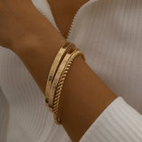 Stainless Steel Open Bracelets 14K for Women Wholesale