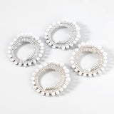 Diamond & Pearl Round Earrings for Women