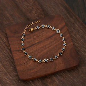 Lucky Evil Eye Beaded Bracelet Women Charms Eyes Vintage Jewelry