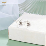 Retro Ballerina Ear Studs Stainless Steel Jewelry