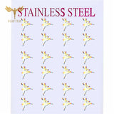 Retro Ballerina Ear Studs Stainless Steel Jewelry