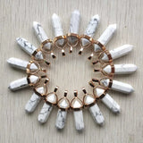 Turquoise Alloy Pillar Pendants for Jewelry Making 24pcs/lot