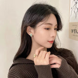 Fortune Earrings S925 Silver Needle Chinese Style Earrings Festive Red Earrings