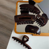 French Chocolate Hairpins Geometric Hair Claw Grab Hair Styling Hair Clips