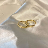 French Big Circle Hoop Earrings High-end Plain Women