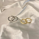 French Big Circle Hoop Earrings High-end Plain Women