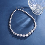 French Retro Big Pearl Clavicle Chain Necklace for Women