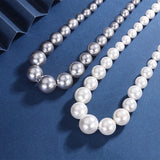 French Retro Big Pearl Clavicle Chain Necklace for Women