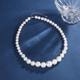 French Retro Big Pearl Clavicle Chain Necklace for Women