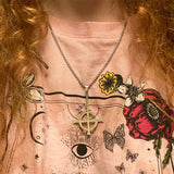 Ghost BC Nameless Necklace Ghoul Band Symbol Mask Grucifix Poster Jewelry