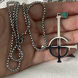 Ghost BC Nameless Necklace Ghoul Band Symbol Mask Grucifix Poster Jewelry