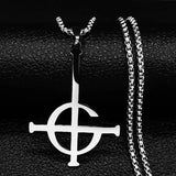 Ghost BC Nameless Necklace Ghoul Band Symbol Mask Grucifix Poster Jewelry